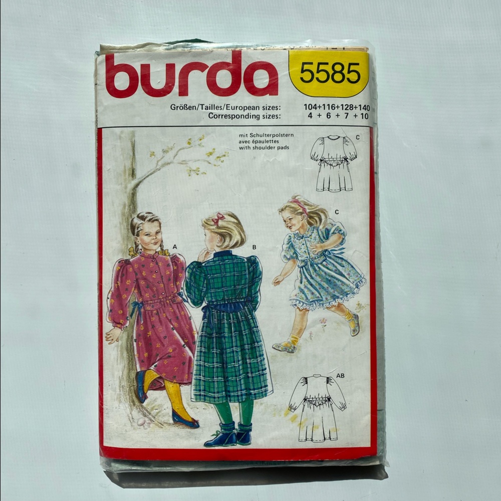 🧵 2 for 22$ 🧵 BURDA Sewing Pattern 5585